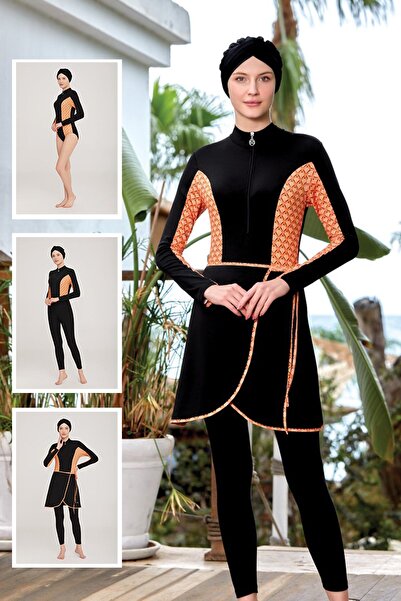 Remsa Mayo Lycra Hijab Swimsuit that Can Be Weared in 3 Different Ways Mare 3...