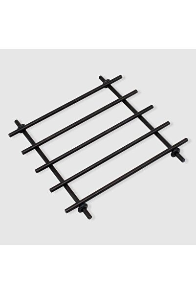 grimorlife Stainless Fireproof Black Metal Square Trivet