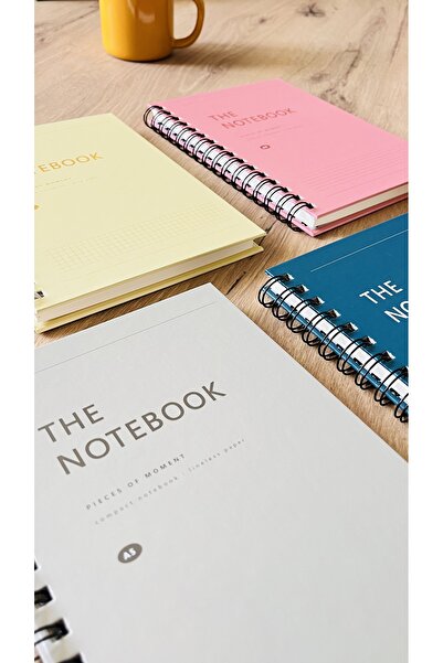 Fark Tanıtım Copertă din carton dur, spirală, 80 de coli, caiet A5 fără linii (culoarea copertă albastru păun)