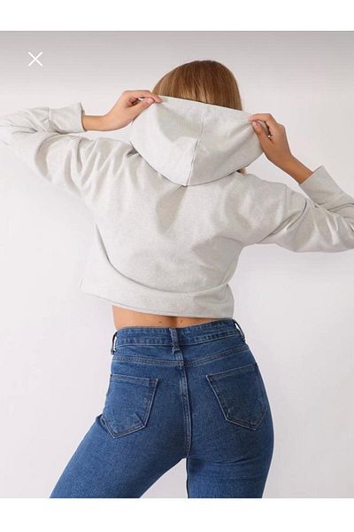 İmpavido Oversize hooded sweatshirt crop