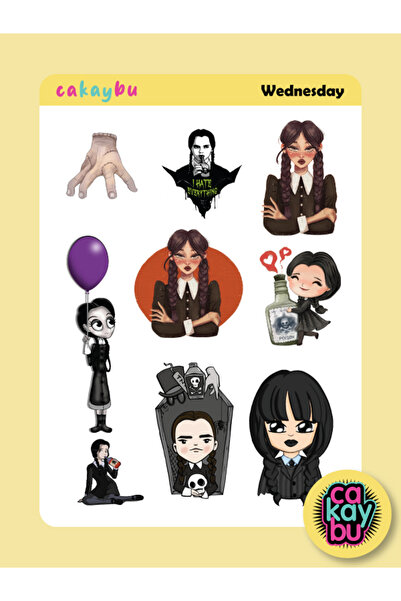 cakaybu Αυτοκόλλητο Τετάρτης Άνταμς