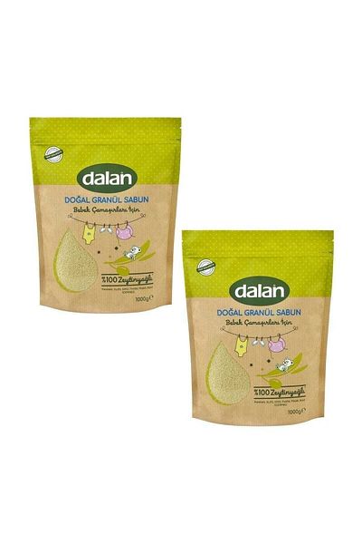 Dalan Granulated Soap Powder 1 Kg with Olive Oil for Babies Set of 2
