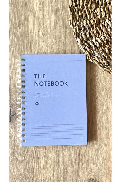 Fark Tanıtım Hard Cardboard Cover Spiral 80 Sheets Lined A5 Notebook (Lavander Cover Color)