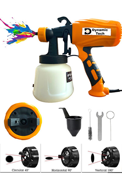 DynamicTech Profesyonel 1000 W Elektrikli Sprey Boya Püskürtme Tabancası Deze...