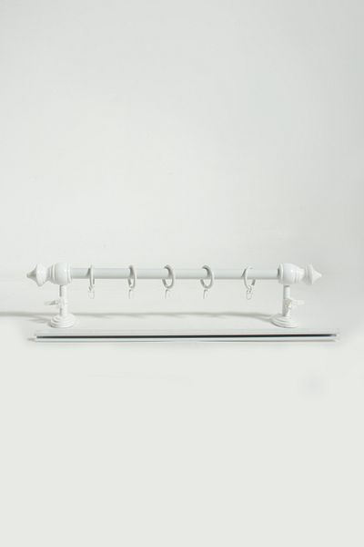 TİEBACK Single Rail Wooden Rustic Curtain Hanger - Rustic Pipe 150 cm