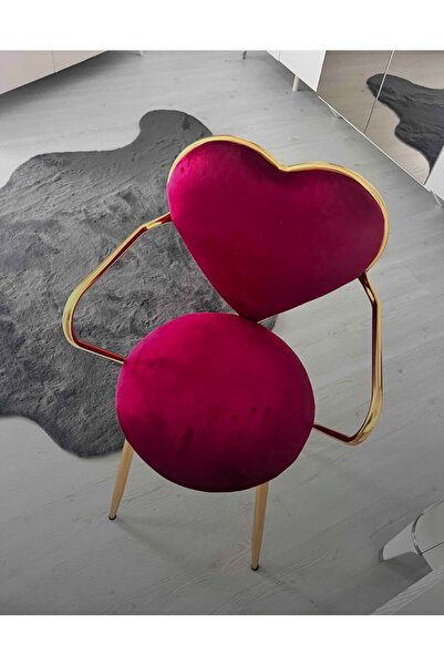 J&S QUALİTY MONTAJ GEREKTİRMEZ HAZIR KALPLİ GOLD MAKYAJ SANDALYESİ