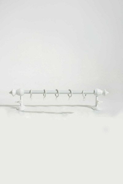 TİEBACK Railless Wooden Rustic Curtain Hanger - Rustic Pipe 100 cm