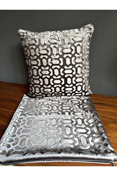 NURHAN HOME COLLECTION 2 штуки диванних подушок з оббивкою з білого атласу та...