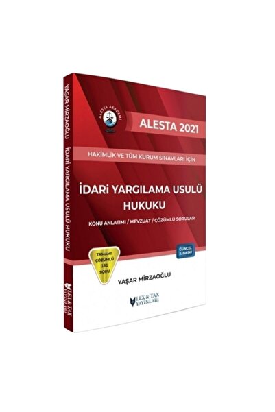 Lex-tax Yayınları Alesta Idari Yargılama Usulü Hukuku Konu Anlatımlı Ve Çözüm...