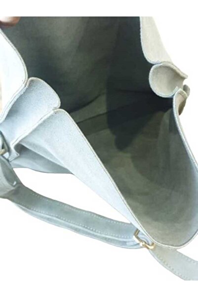 Dora Leather Crafts Dora Diva Omuz Çantası Gri Süet