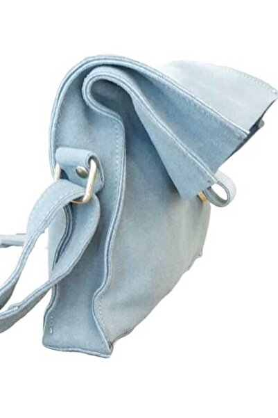 Dora Leather Crafts Dora Diva Omuz Çantası Gri Süet