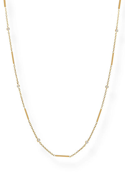 Joy of Jade Tahira Kolye 1 Mikron 18 Ayar Altın Kaplama (925 Ayar Gümüş Üzerine), Zirkonyum