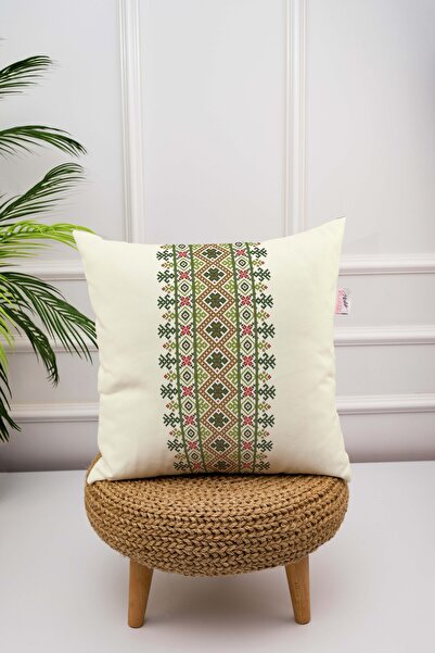 menesahome غطاء وسادة رمي، غطاء وسادة، وسادة رمي منقوشة، وسادة رمي مقاس 43 × ...