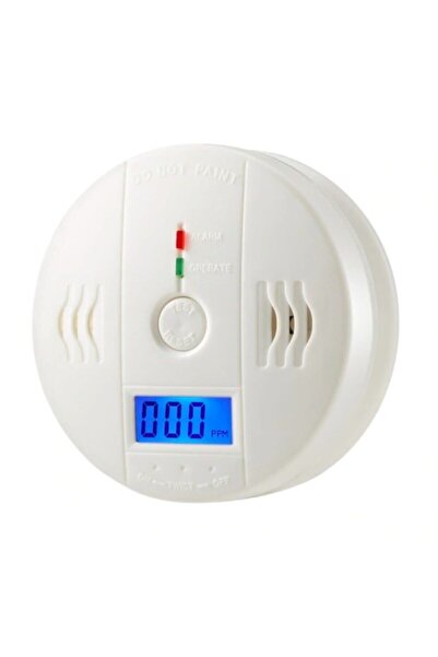 Alfa Lcd Co Sensör Karbon Monoksit Sireni Dedektörü