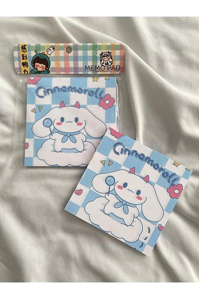 Planet Butik Kawaii White Dog Memo Pad Square Notepad