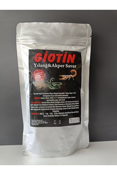 ATEŞTOHUMCULUK GİOTİN - AKREP VE YILAN SAVAR