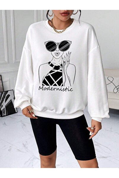 Adrift Seria Coke Figure Graphic Drop Shoulder Oversize Hanorac