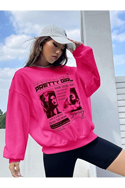 Adrift Hanorac Coolane Figure & Slogan Graphic Drop Shoulder din seria Coke