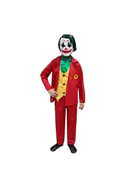kostüm kuzey Joker Kostümü Kırmızı Erkek Çocuk