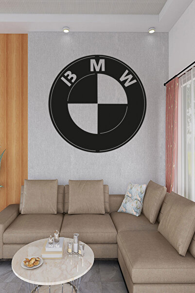 Genel Markalar BMW Araba Amblem Ahşap Duvar sanat Lazer Kesim Tablo Hediyelik...