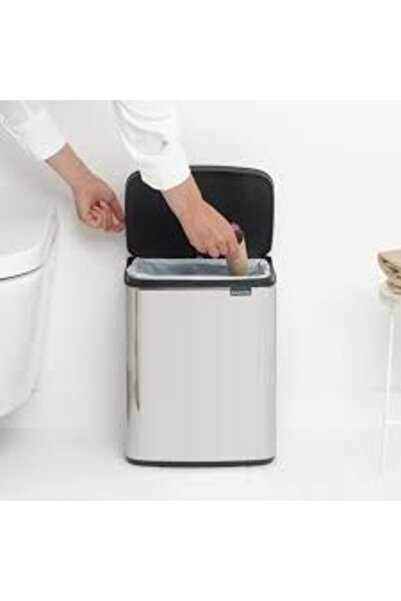 Brabantia Brilliant Chrome Trash Can 12L