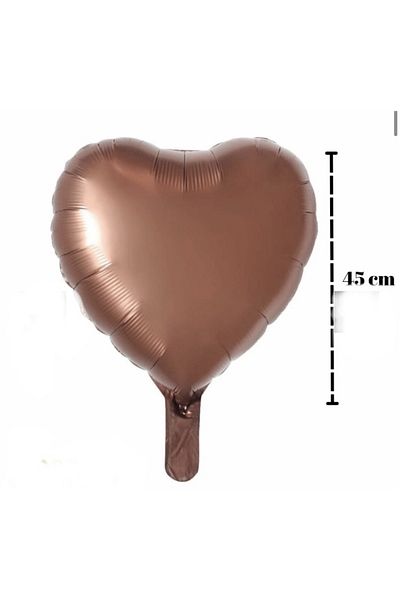 Deniz Party Store CARAMEL heart foil balloon 18 inch 45 cm 1 piece