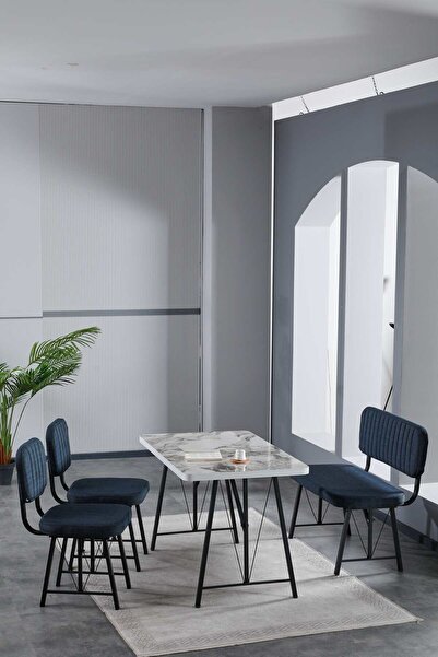 Mygusi Hayat 70x110 Efes Mutfak Masası, Mutfak Masası Takımı, Yemek Masası, 2...