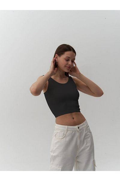 MİSTİRİK Marsala Model Seamless Firming Bra Crop Seamless Model Crop Μαύρο Χρώμα