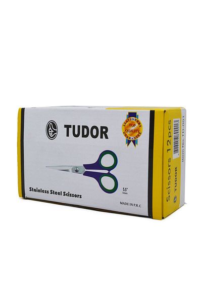 Four Office Tudor 7 Inc Scissors 7" 17.5 Cm Scissors Sturdy Quality