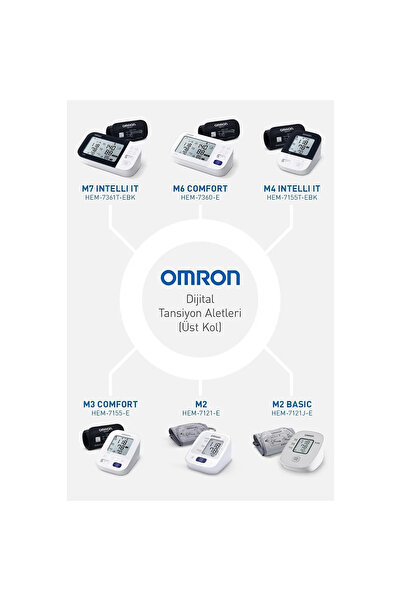 Omron M2 Basic (hem-7121j-e )üst Koldan Ölçer Dijital Tansiyon Aleti