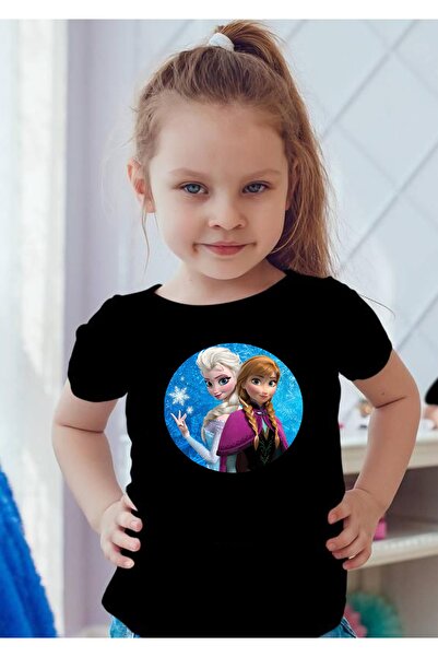 venüsdijital Tricou pentru copii imprimat Elsa și Anna