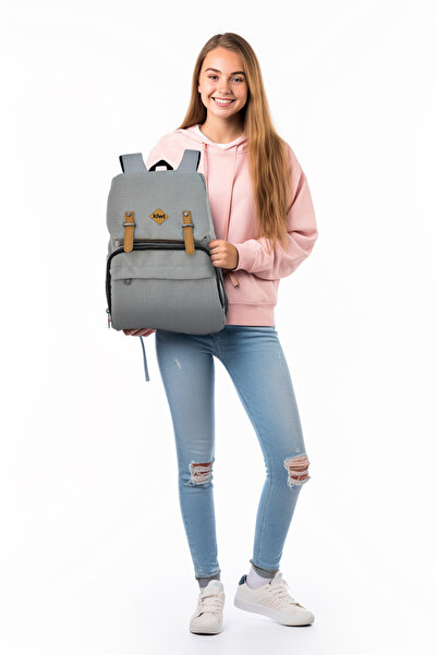 Kiwi Study Multi-Compartment Large Internal Volume Waterproof Fabric Backpack