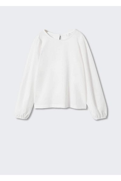 MANGO Kids Tricou Alb Pentru Copii