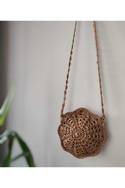 Zeynep Keskin Design Geantă de paie, geantă de umăr pentru femei