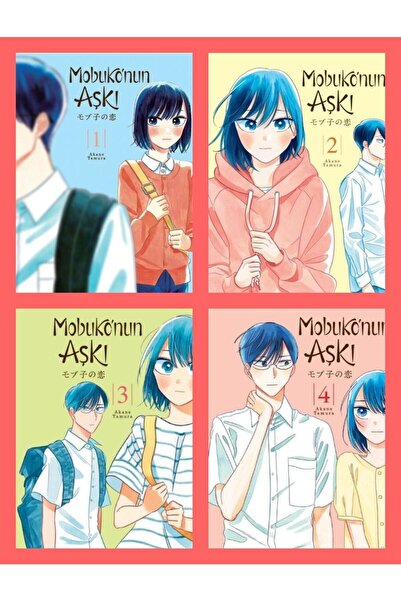 Kayıp Kıta Yayınları 1.2.3.4 Mobuko'nun Aşkı 4 Kitap Set Manga Akane Tamura S...
