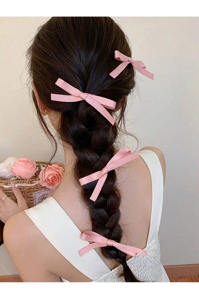 CSR AKSESUAR 4 قطع من مشبك القوس الساتان