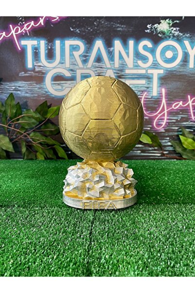 TuransoyCraft Ballon D'OR Avrupa Yılın Futbolcusu Ödülü GERÇEK 20 CM(BÜYÜK BOY)