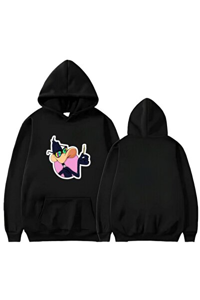 Garalio سويت شيرت بغطاء للرأس مطبوع عليه دوافي