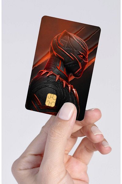 bestcoover غطاء بطاقة لاصق واكاندا فوريفر - البنك والائتمان والبريد وبطاقة النقل