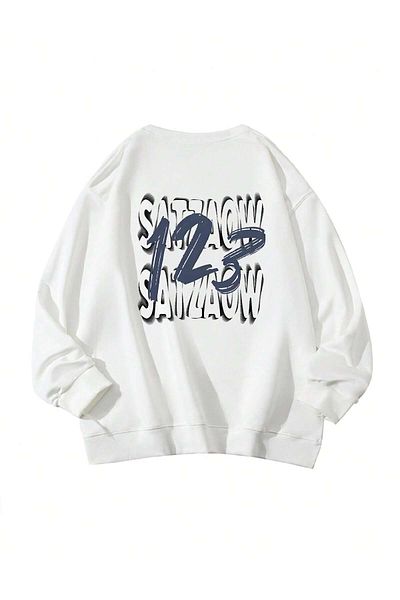 Adrift Coke Series Graphic Letter - Drop Shoulder Oversized Pullover