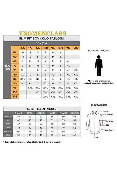 YNGMENCLASS Slimfit Dar Kesim Takım Elbise Gömleği