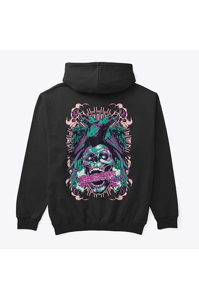 Pisa Art Μαύρο Unisex Φούτερ - Φούτερ με στάμπα στην πλάτη