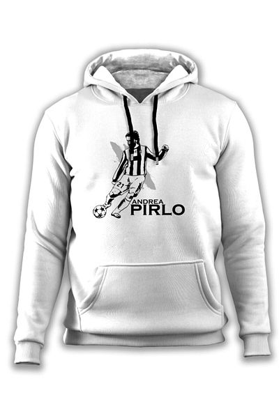 Pisa Art Andrea Pirlo - Φούτερ με κουκούλα σειράς Special Drawing Design Legends