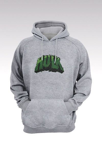 Pisa Art Φούτερ Hulk 73 Γκρι με κουκούλα - Hoodie