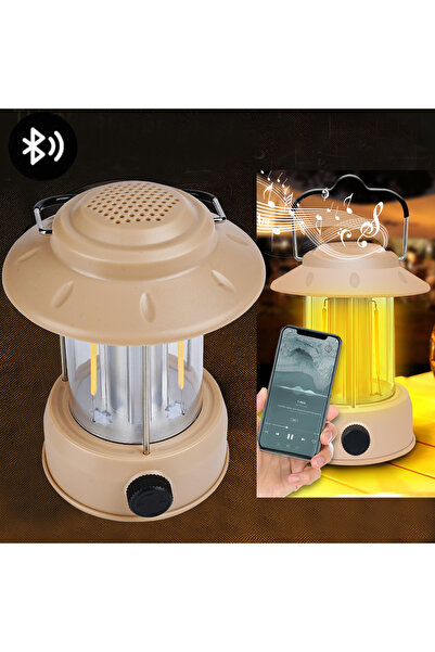 Janva Müzikçalarlı Powerbank Özellikli Nostaljij Kamp Feneri Işıldak Şarjlı F...