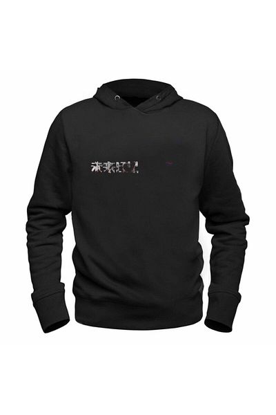 Pisa Art Μαύρο φούτερ Mirai Nikki με εικόνες
