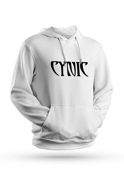 Pisa Art Φούτερ με κουκούλα Cynic Printed White Unisex