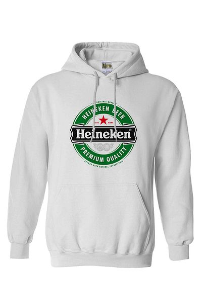 Pisa Art Λευκό φούτερ με κουκούλα Heineken με λογότυπο