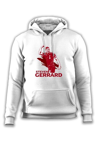 Pisa Art Steven Gerrard - Φούτερ με κουκούλα σειράς Legends με σχέδιο προσαρμοσμένης σχεδίασης