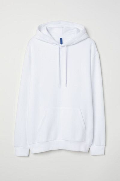 Pisa Art Unisex Φούτερ με λευκή κουκούλα Kangru Pocket Oversize